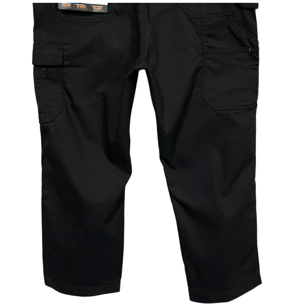 Timberland PRO Men's Ironhide Flex Bib Overalls Size XL (45X30") Black Workwear - Picture 8 of 12